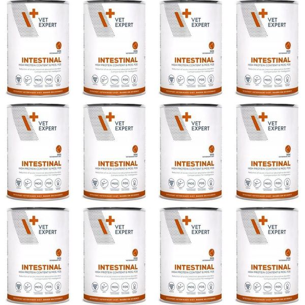 Vet Expert Intestinal Lamb Cibo Umido Per Cani 12X400G-image