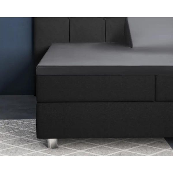 Primaviera Deluxe Splittopper Satin Spannbettuch Anthrazit 180 X 200 Cm-image