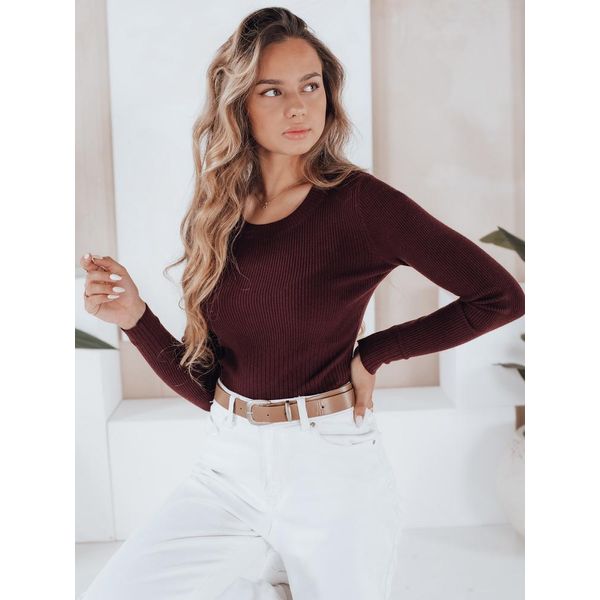 Dstreet Maglione Classico Da Donna Nolvie Bordeaux M/L-image
