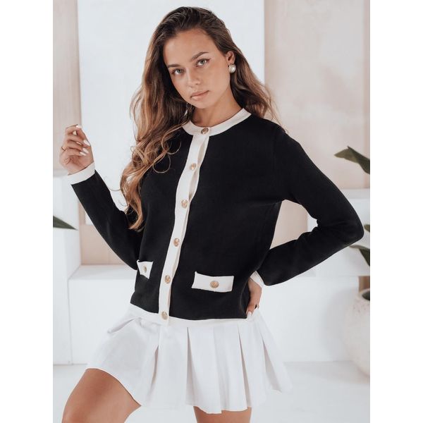 Dstreet Donna Syncive Maglione Nero Con Bottoni S/M-image