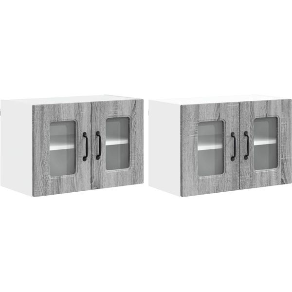 Syfax™ Mobile Da Cucina Kalmar 2 Pcs Grigio Sonoma 60 X 31 X 40 Cm-image