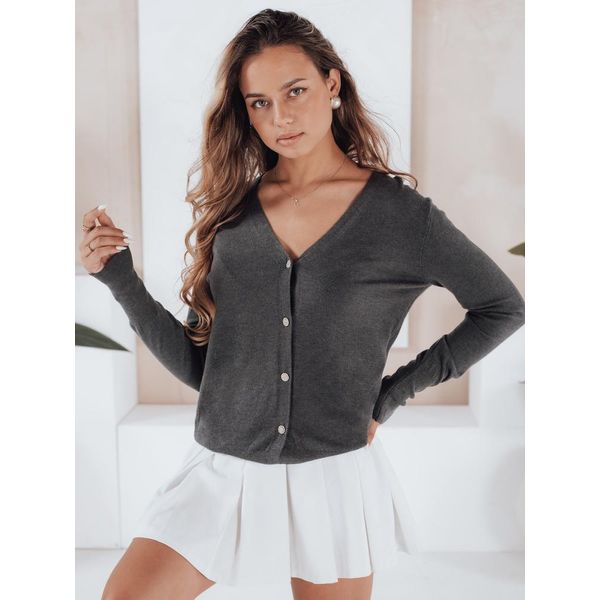 Dstreet Maglione Con Bottoni Chicglow Da Donna Grigio Scuro S/M-image