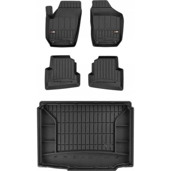 Set Tappetini In Gomma 3D Skoda Fabia 2 Hb 2006-2014-image