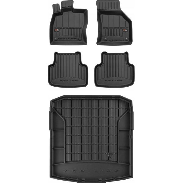 Set Tappetini In Gomma 3D Skoda Octavia 4 Lb Dal 2019--image
