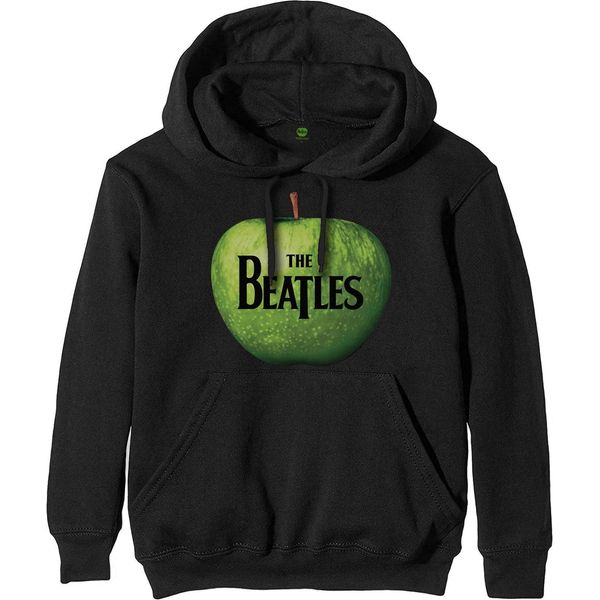 The Beatles - Felpa Con Cappuccio Logo Per Uomo/Donna Unisex RO5224 (S) (Nero)-image