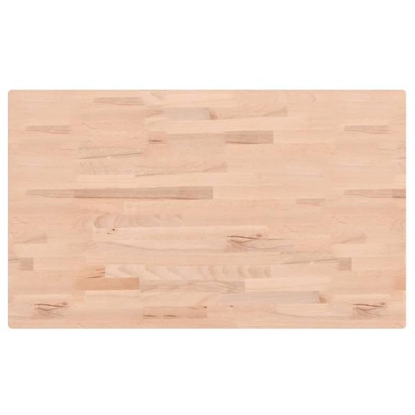 Syfax™ Piano Tavolo 100X60X1,5Cm Rettangolare Legno Massello Faggio-image