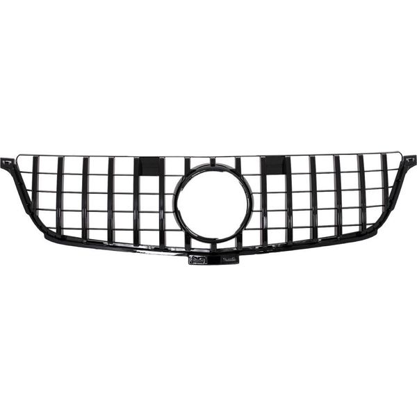 Griglia Radiatore Per Mercedes W166 Ml 12-14 GT-R Panamericana Look Nero Lucido.-image