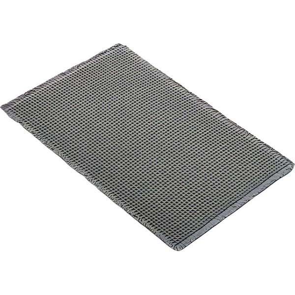 Tappeto Per Il Bagno - Tappeto Per La Doccia - Grigio - 50X80Cm - Assorbente E Antiscivolo - Stile Boho-image