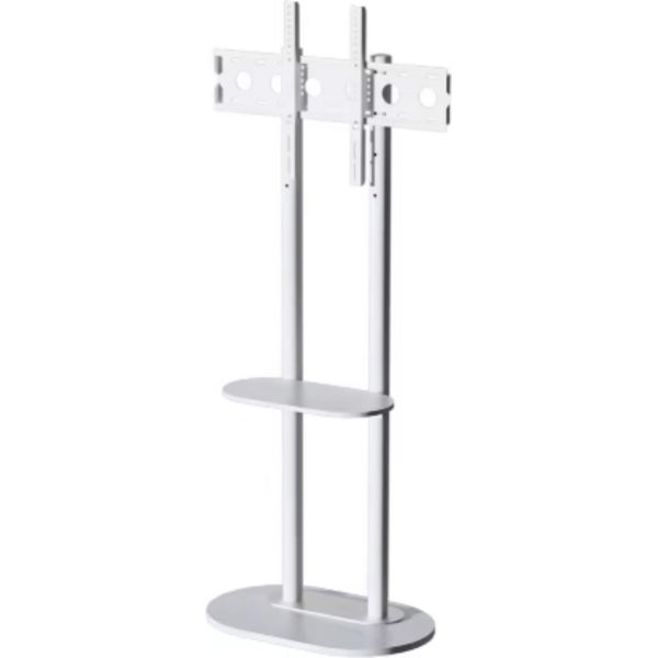 Supporto Da Pavimento Per Tv 40-75 Pollici - Bianco - Supporto - Montante - Robusto - Regolabile In Altezza - 40 Kg-image