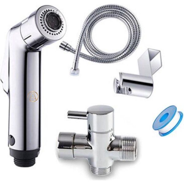 Doccetta Per Bidet - Doccia Per Wc - Con Tubo Flessibile - Doccetta Regolabile - Rvs-image