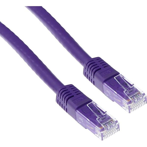 Act Purple 20 Meter U/Utp CAT6 Patch Cable With RJ45 Connectors. Cat6 U/Utp Purple 20.00M (IB1720)-image