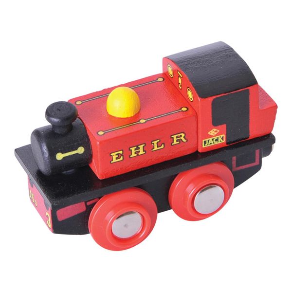 Bigjigs Rail Riproduzione In Legno Della Locomotiva Ehlr Jack-image