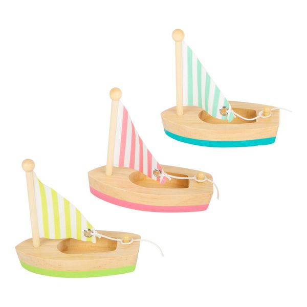 Small Foot 11653 Barche A Vela Giocattolo D'acqua, Multicolore, 3 Pezzi (1 Set)-image