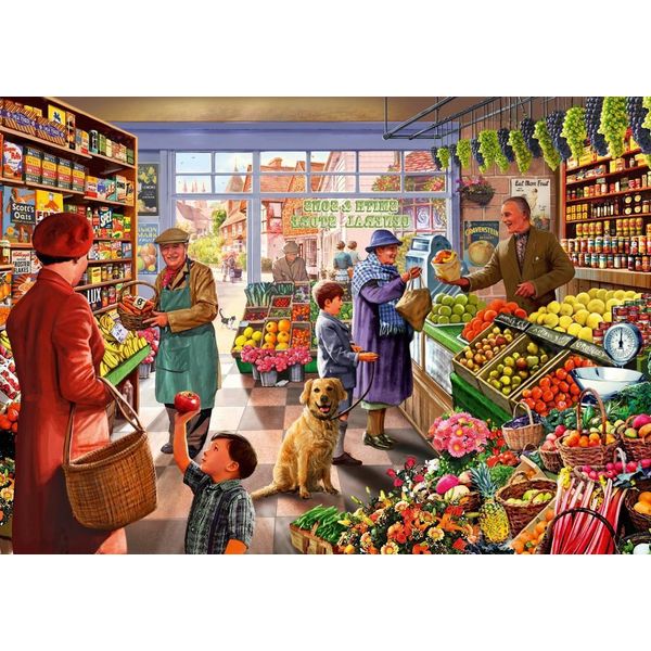 Puzzle Bluebird Puzzle Village Greengrocer - 2000 Teile Bunt-image