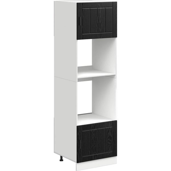 Syfax™ Mobile Da Cucina Rovere Nero 60 X 57 X 207 Cm Legno Multistrato-image