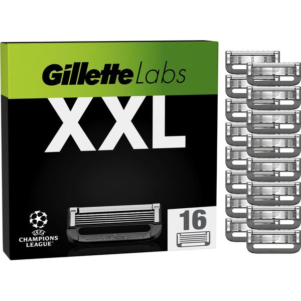 Lamette Gillette Labs Per Uomo, 16 Lame Di Ricambio, Compatibili Con Tutti I Rasoi Gillettelabs (Incluso Il Rasoio Riscaldato)-image