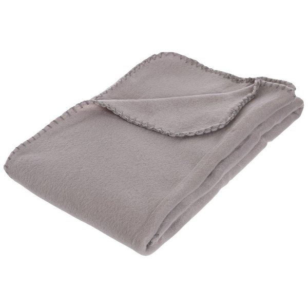 Coperta In Pile - Pile - Grigio Chiaro - 125X150 Cm - Atmosphera CréAteur D'intéRieur-image