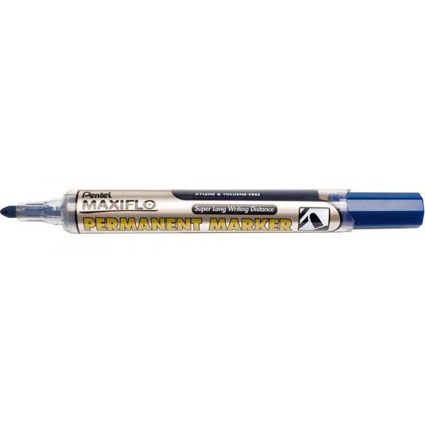 Pentel - Penna A Punta Piatta Pentel NLF50 Maxiflo Da 1 Mm Blu | Scatola Esterna Uno 12 Pezzi-image