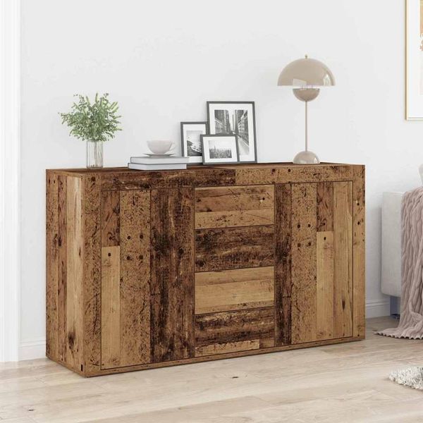 Vidaxl Credenza Con Cassetti In Legno Di Recupero 120 X 36 X 69 Cm Materiale A Base Di Legno-image