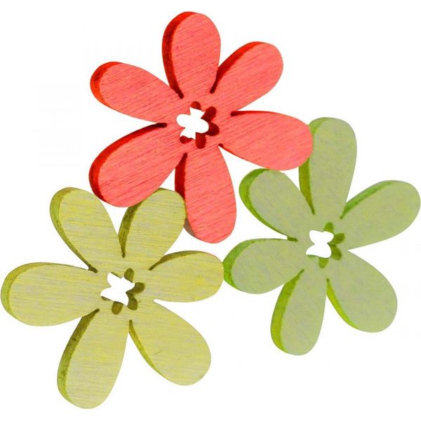 Spruzzi Di Fiori In Legno Per Decorazioni Da Tavola E Idee Artigianali, 144 Pezzi-image