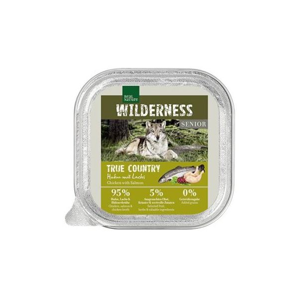 Real Nature Wilderness Nourriture Humide Pour Chiens Senior True Country Poulet & Saumon 64X100 G-image