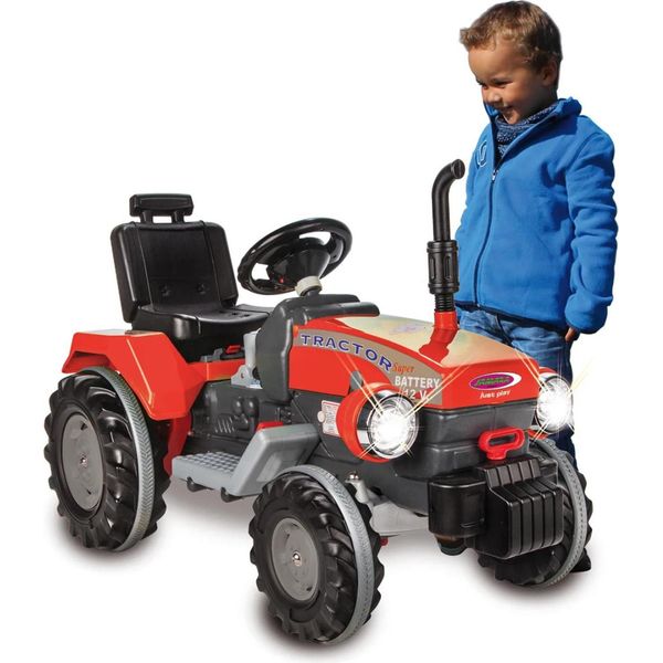Trattore Elettrico Power Drag Rosso 12V-image