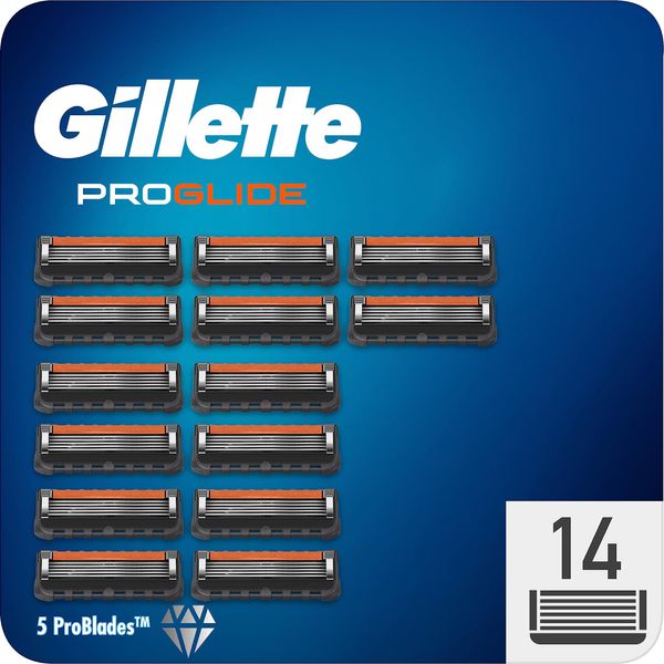 Lamette Gillette Proglide Da Uomo 14 Lame Di Ricambio Per Rasoio Bagnato-image