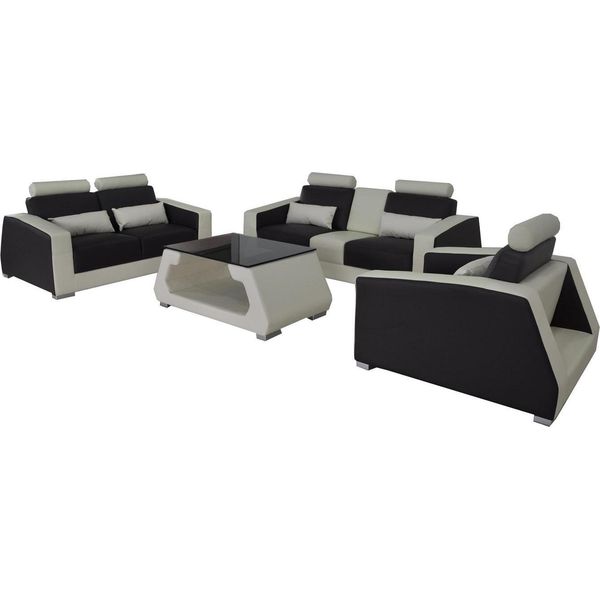 Divano Imbottito Divani Set Divano Design Set 3+2+1 Poltrona Nuovo-image