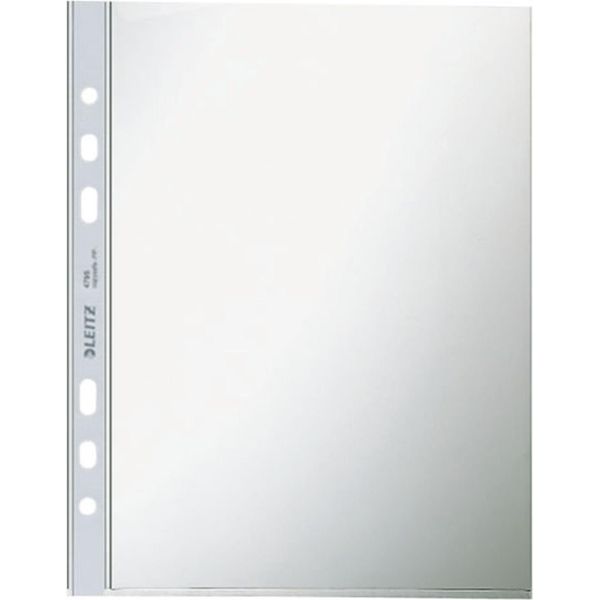 Leitz 4795-00-00 4795 Copertina Standard Per Opuscoli, A5, Pp, Grana, 0,08 Mm, A Prova Di Documento, Incolore, 100 Pezzi-image