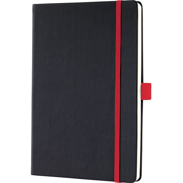 Sigel CO663 Taccuino Conceptum Red Edition - Ca. A5, A Righe, Nero-image