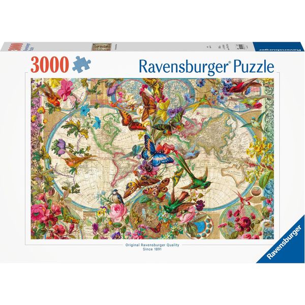 Mappamondo Con Farfalle Ravensburger 17117-image