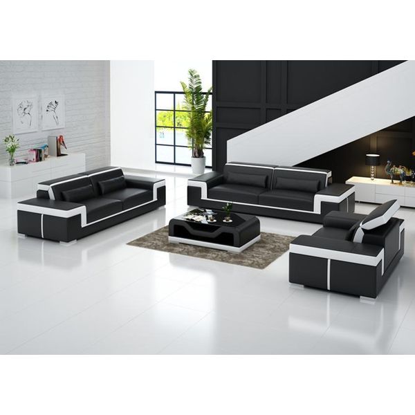 Divano Imbottito Moderno Set Di Divani 3+2+1 Posti A Sedere Set Di Divani Di Design Nuovo-image