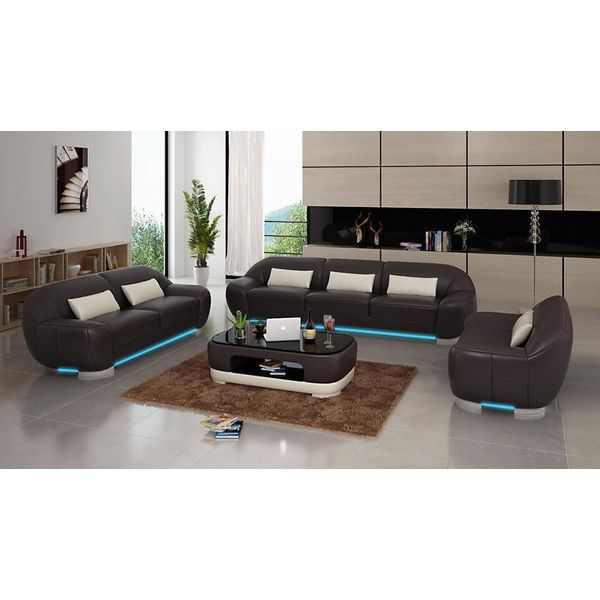Divano In Pelle Divano Divano Set Angolo Divano Set Angolo Design Divano Moderno Con Usb Nuovo-image