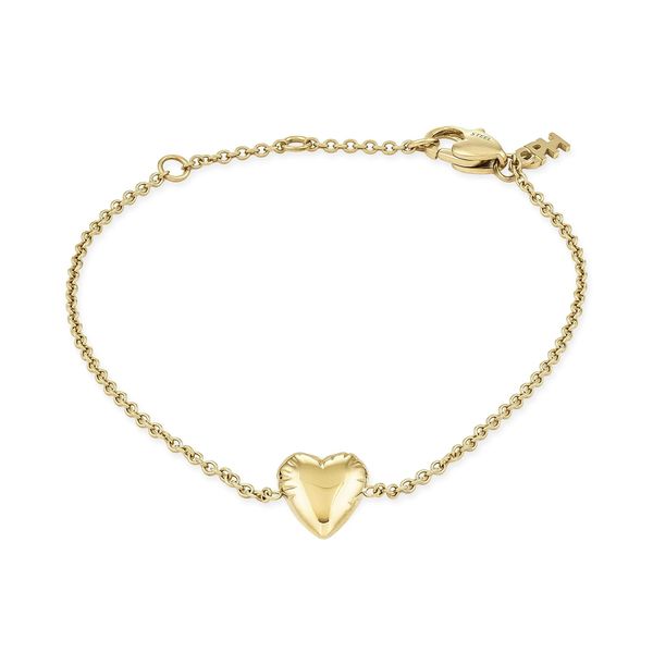 Armband Copenhagen Studios "Schmuck Geschenk Edelstahl Armkette Balloon Hearts", Gelbgoldfarben, ArmbäNder, Damen, 20Cm, Edelstahl, Armband-image