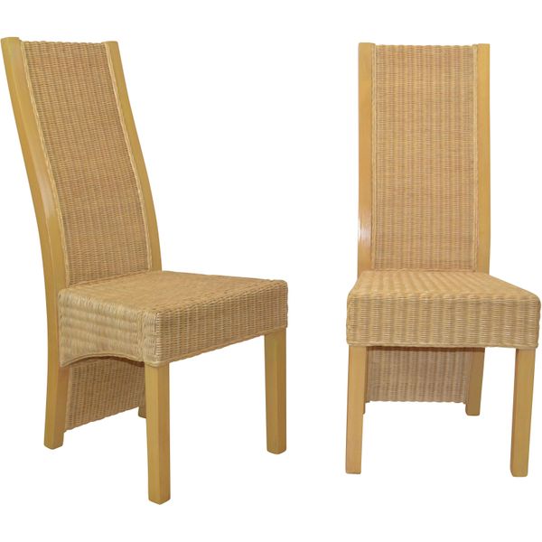 Rattanstuhl Home Affaire "Stuhlparade", Beige (Natur), B:47Cm H:105Cm T:56Cm, Geflecht Rattan, StüHle, Rattanstuhl-image