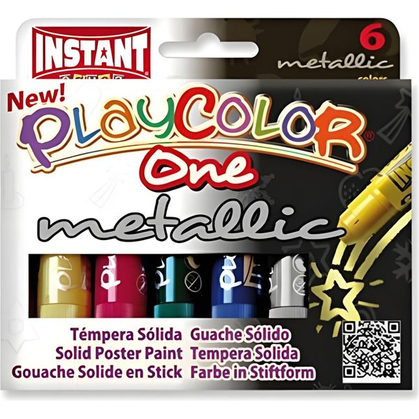 Astuccio Metallico Uno 6 Colori Assortiti Playcolor-image