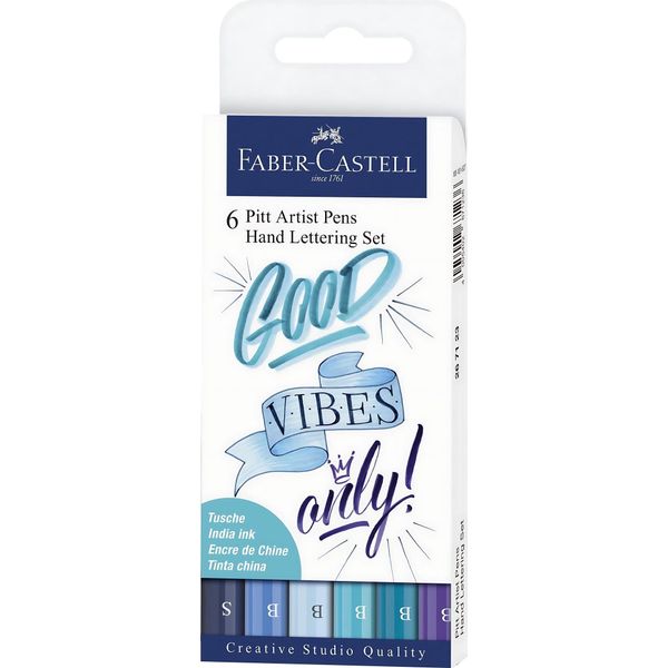 Faber Castell FC-267123 Tekenstift Faber-Castell Pitt Artist Pen Letteringset 6X-image