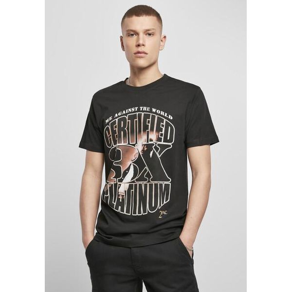 Mister Tee Maglietta Tupac Me Against The World Platinium Tee Nero-Xs-image