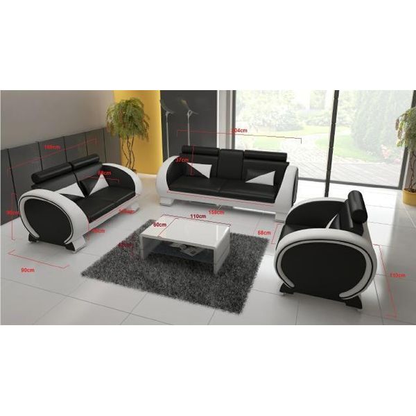 Divano In Pelle Usb Design Set 31 Posti Imbottito Set Divano Divano Set Nuovo-image