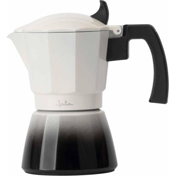 Jata HCAF2406, Caffettiera Moka, 0,3 L, Nero, Bianco, Alluminio, 6 Tazze, 100,5 Mm-image