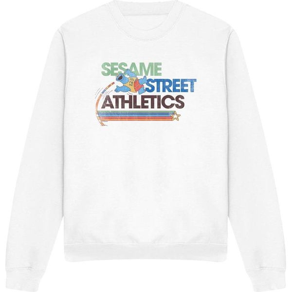 Sesame Street - Felpa "Street Athletics"" Per Bambini/Donne Unisex TV28841 (M) (Weiß)"-image