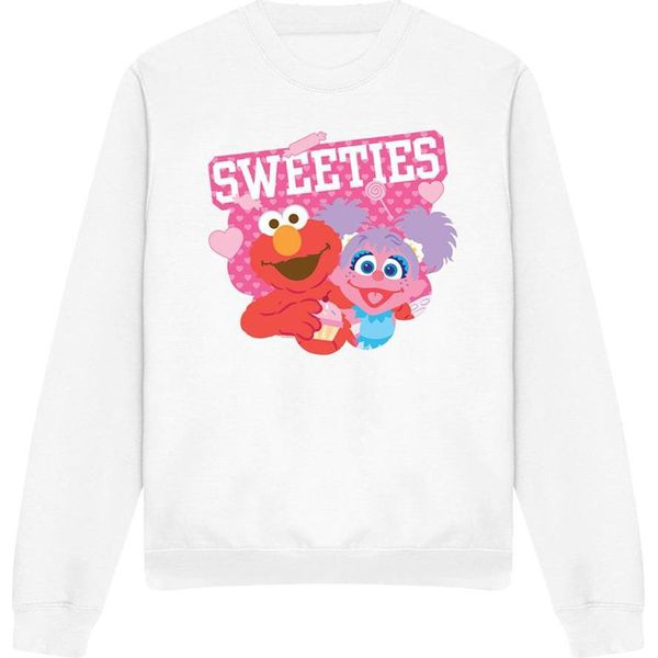 Sesame Street - Felpa "Sweeties"" Per Uomo/Donna Unisex, San Valentino TV28839 (L) (Bianco)"-image