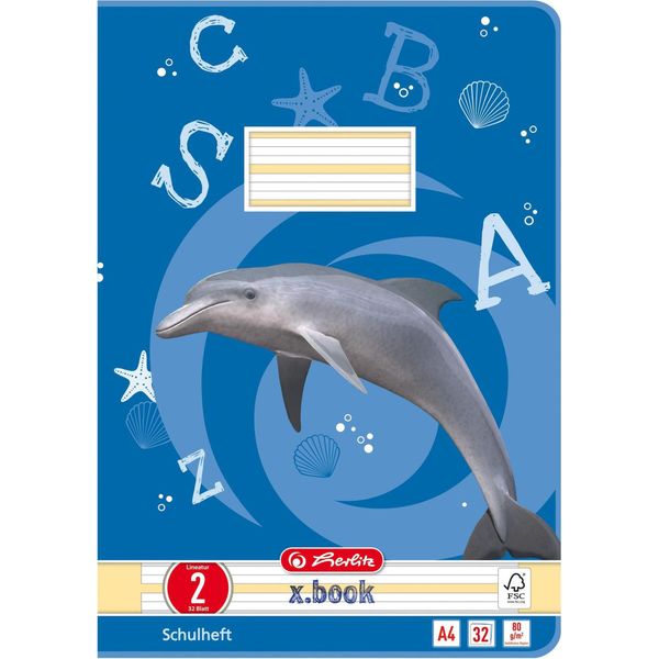 Herlitz 10767267 Quaderno Herlitz X.Book, Din A4, A Righe 2 / Foderato-image