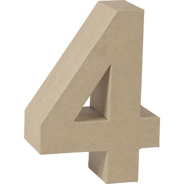 Knorr Prandell 2119293134 Numero 3D "4"" 17,5 X 12,2 X 5,5 Cm Naturale"-image