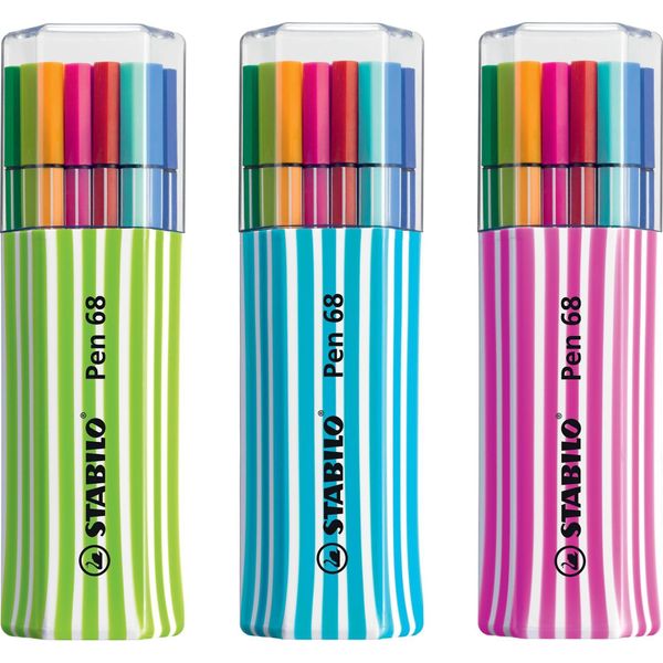 Stabilo Pennarello Premium - Penna 68 - Confezione Da 15 - Con 15 Colori Diversi-image