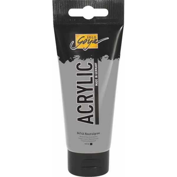 Kreul 84146 Kreul Acrylfarbe Solo Goya Acrylic, Neutralgrau, 100 Ml-image