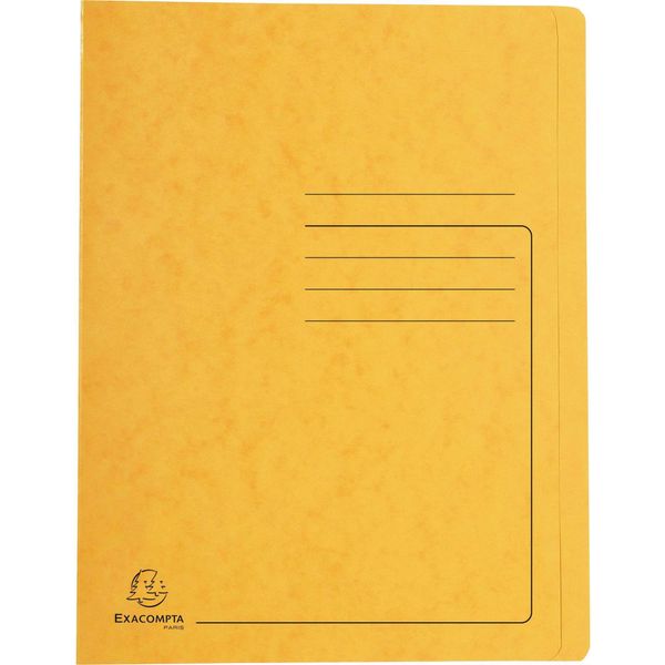 Exacompta 39999E Schnellhefter - A4, 350 Blatt, Colorspan-Karton, 355 G/Qm, Gelb-image