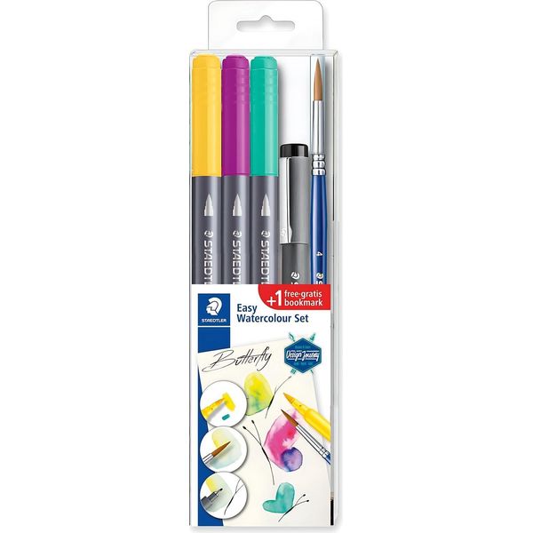 Staedtler 3001STB5-3 Staedtler Aquarell-Set Easy Acquarello "Schmetterling"""-image