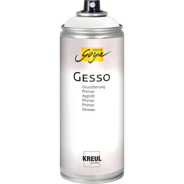 Kreul 85274 Kreul Primer Acrilico Solo Goya Gesso, Bianco, 400 Ml Spray-image