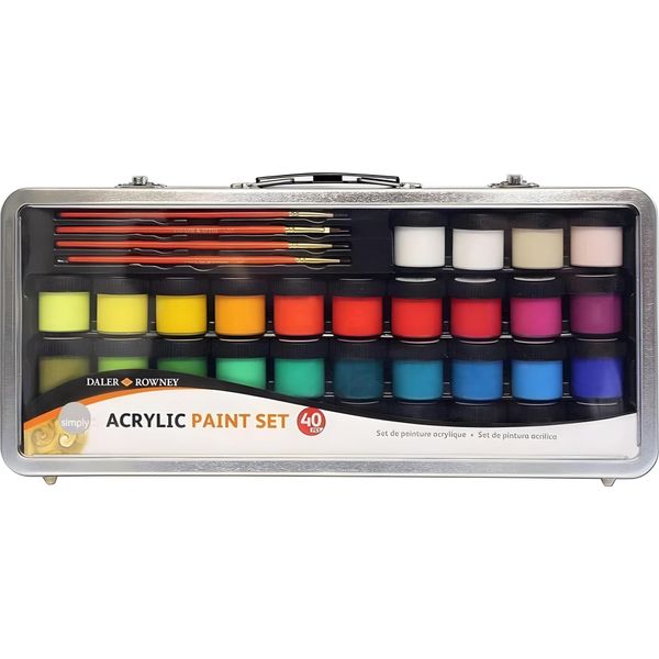 Set Di Colori Acrilici In Astuccio Metallico-image